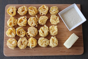 Pasta Alfredo ingredients