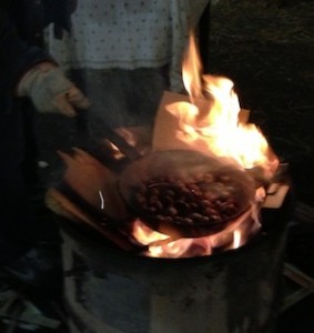 padella castagne