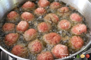 meatballs in oil