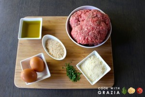 ingredients fried meatballs