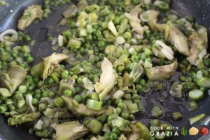 spring vegetables cooked