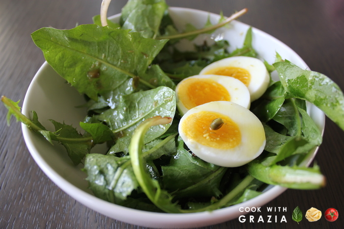 dandelions salad