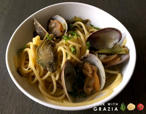 pasta carciofi e vongole