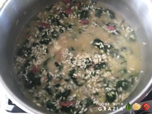 cooking stinging nettles prosciutto risotto