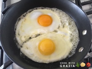 over easy eggs