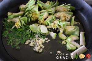 artichoke hearts with oil