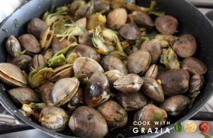 clams with artichokes